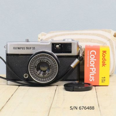 中古】【送料無料】【保証付 】OLYMPUS TRIP 35 S/N 658341（ケース 