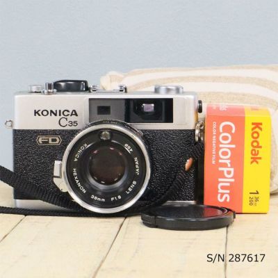 中古】【送料無料】【保証付 】KONICA C35 Flashmatic S/N 835148