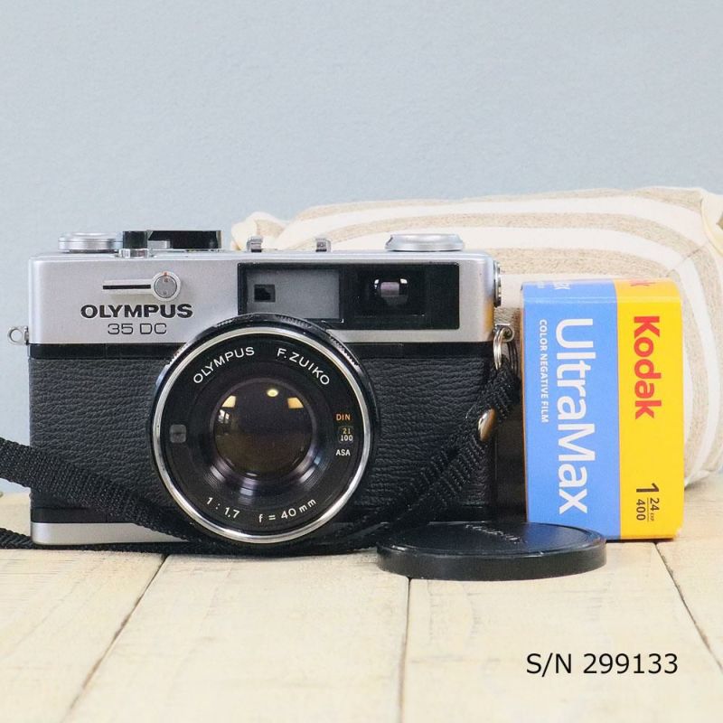 中古】【送料無料】【保証付 】OLYMPUS 35 DC S/N 247699（ケース・フイルム付セット） | ミーナ