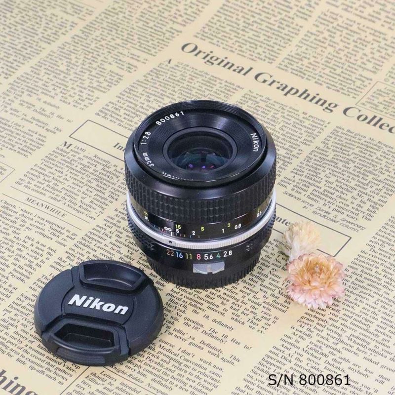 保証付 】【中古】 Nikon NIKKOR 35mm f2.8 ニコン Fマウント S/N 