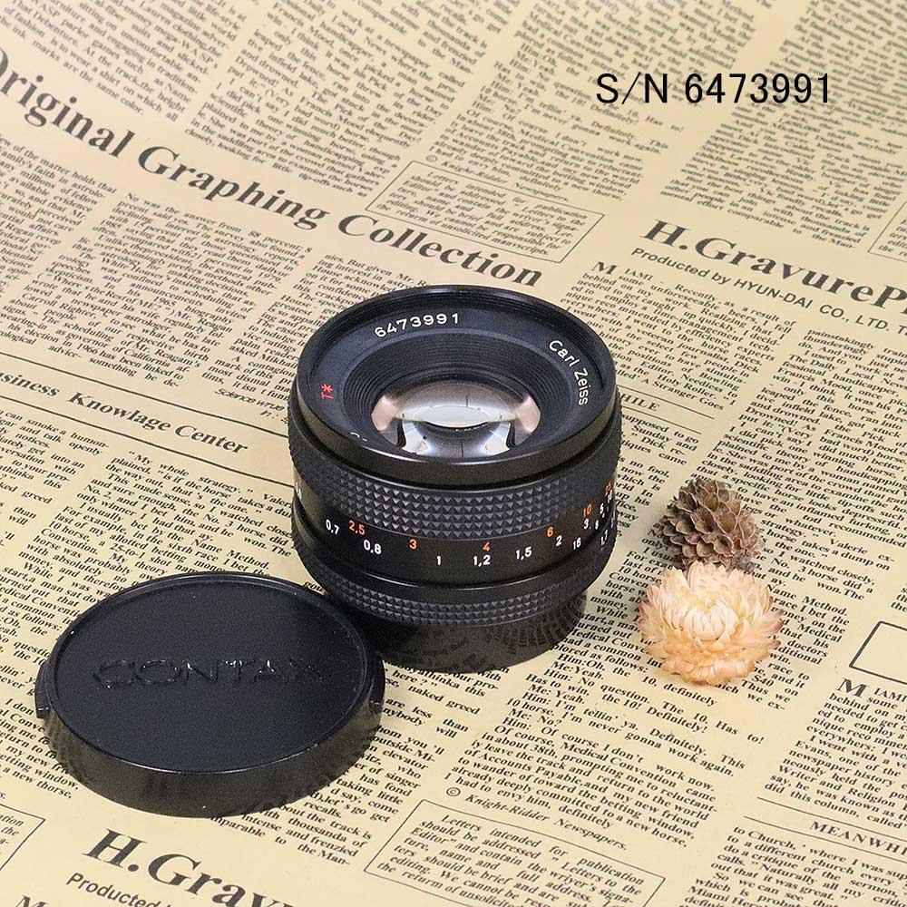 保証付 】【中古】 CONTAX CARL ZEISS T* PLANAR 50mm F1.7 AEJ S/N 