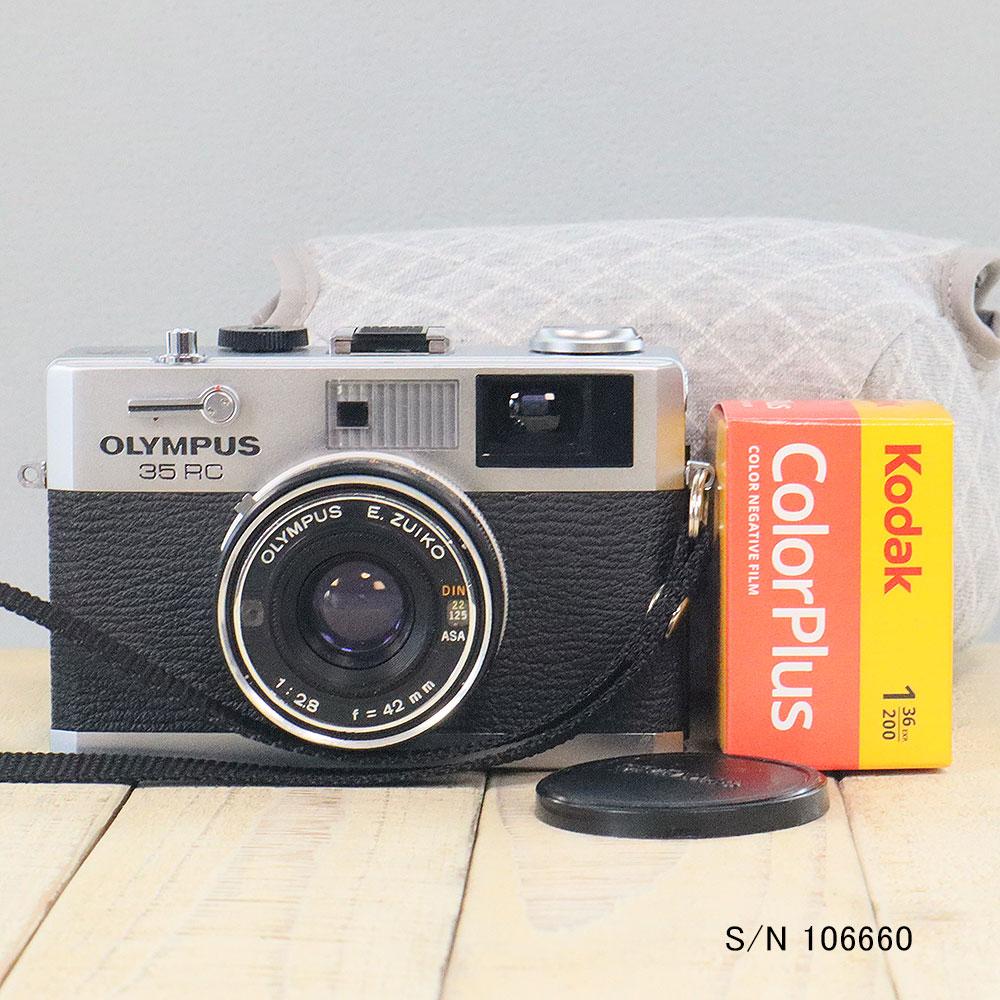 中古】【送料無料】【保証付 】OLYMPUS 35 RC S/N 129100（ケース 