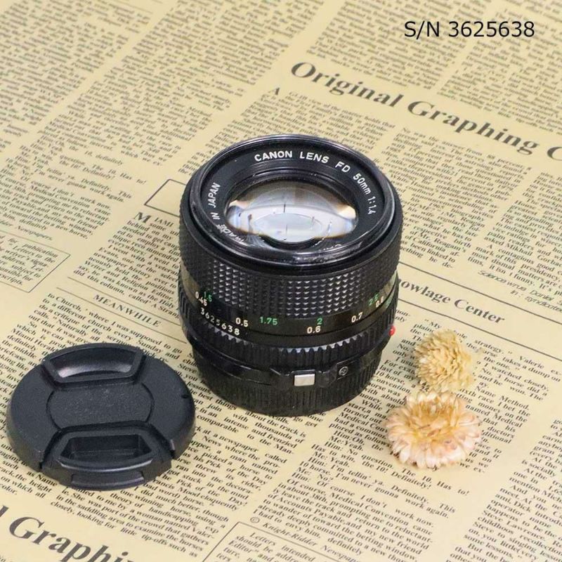 保証付 】【中古】 オールドレンズ Canon New FD 50mm f1.4 キヤノン 