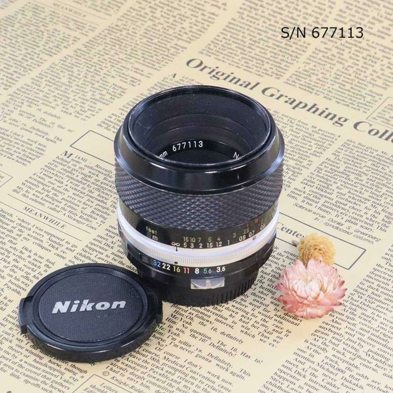 保証付 】【中古】 Nikon Micro-NIKKOR-P Auto 55mm F3.5 ニコン F 