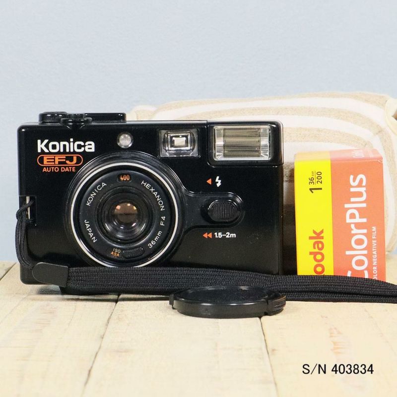 中古】【送料無料】【保証付 】KONICA EFJ AUTO DATE S/N 403834
